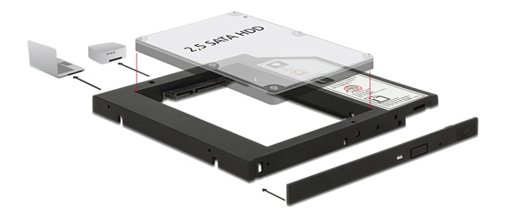 DeLOCK monteringsram 2,5