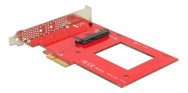 DeLOCK PCI-Express x4 V3.0, U.2 SFF-8639, NVMe i gruppen DATORER & KRINGUTRUSTNING / Nätverk / Nätverkskort / PCI Express hos TP E-commerce Nordic AB (38-61505)