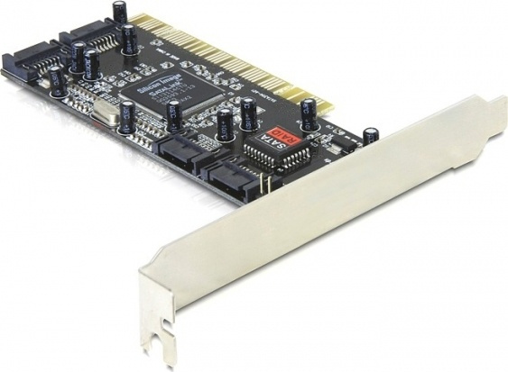 DeLOCK PCI-kort, SATA 1.5 Gb/s, 4xSATA-kontakter(int) i gruppen DATORER & KRINGUTRUSTNING / Nätverk / Nätverkskort / PCI Express hos TP E-commerce Nordic AB (38-61508)