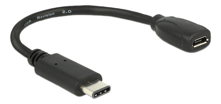 DeLOCK USB-C ha - Micro-B ho adapter, USB 2.0, 56 k