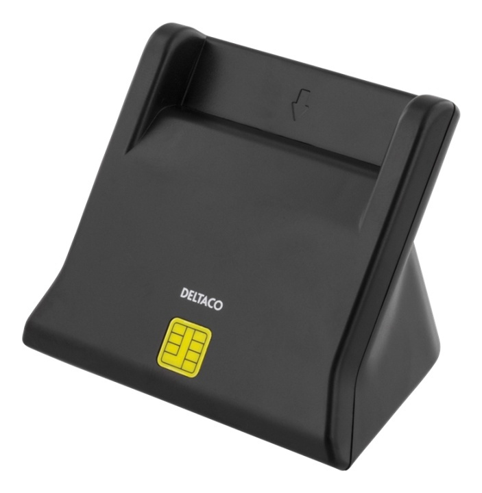 DELTACO UCR-156 Smartkortläsare, USB, svart i gruppen HEMELEKTRONIK / Lagringsmedia / Minneskortläsare hos TP E-commerce Nordic AB (38-61745)