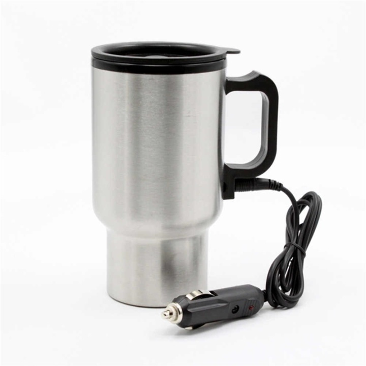 Kaffemugg med 12v-adapter för bil i gruppen SPORT, FRITID & HOBBY / Roliga prylar / Smarta saker hos TP E-commerce Nordic AB (38-6185)