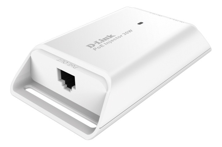 D-Link PoE Gigabit injektor för PoE/PoE+, 10/100/1000Mbps, 32W, vit i gruppen DATORER & KRINGUTRUSTNING / Nätverk / PoE hos TP E-commerce Nordic AB (38-61981)