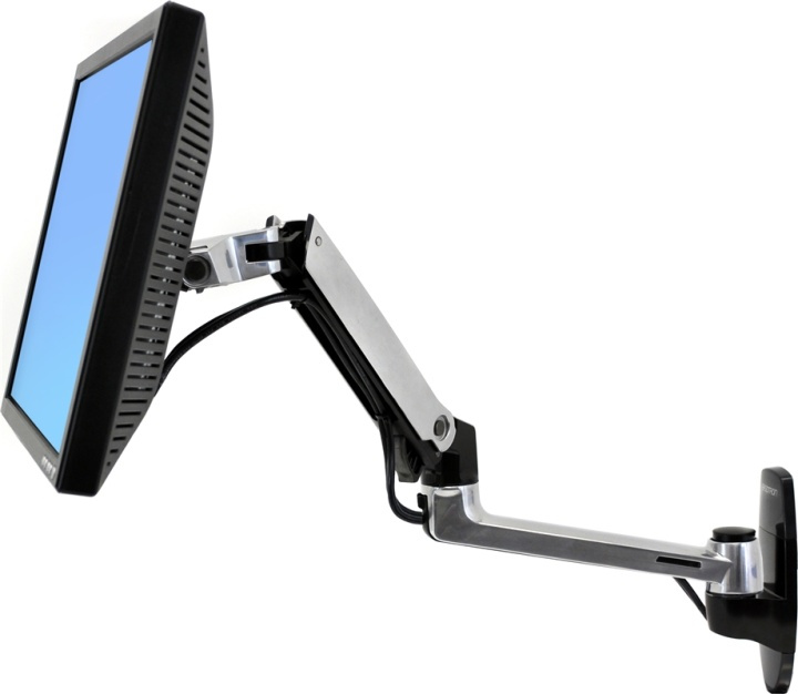 Ergotron LX monitorarm, väggfäste, max 9kg, 2 leder, VESA 75/100 i gruppen DATORER & KRINGUTRUSTNING / Datorskärmar & Tillbehör / Monitorarmar & fästen hos TP E-commerce Nordic AB (38-62052)
