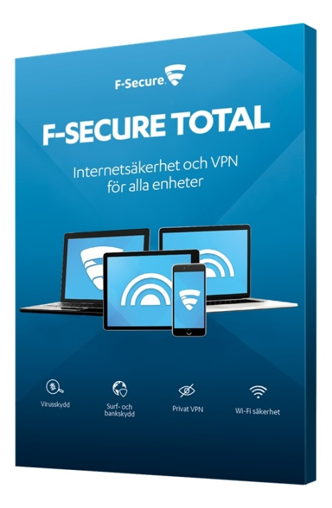 F-Secure TOTAL (SAFE+Freedome VPN) 1år 10 enh Full i gruppen DATORER & KRINGUTRUSTNING / Datortillbehör / Programvaror hos TP E-commerce Nordic AB (38-62079)
