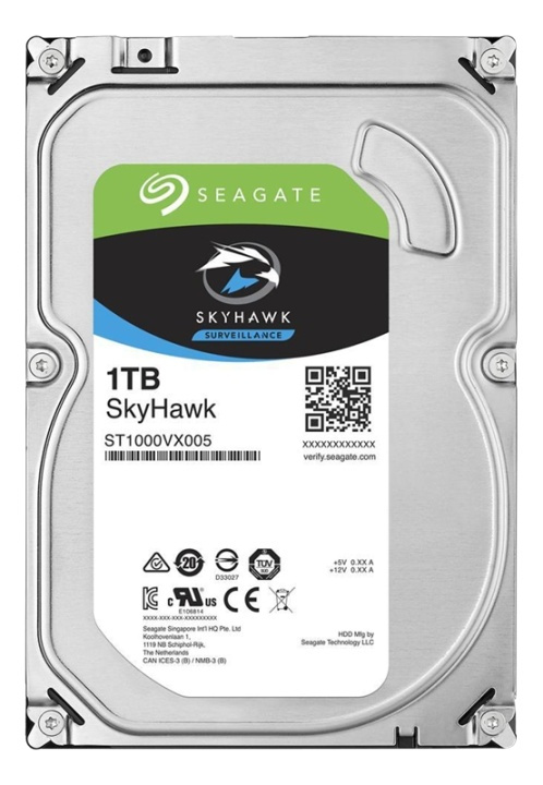 Seagate 1TB Skyhawk SATA 3,5 i gruppen DATORER & KRINGUTRUSTNING / Datorkomponenter / Hårddiskar / Interna 3.5 tum hos TP E-commerce Nordic AB (38-62388)