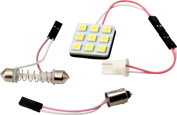 Universal-LED, till C5W / W5W samt BA9S i gruppen BIL / Billampor / Diodlampor / LED-slingor hos Teknikproffset Nordic AB (38-6239)