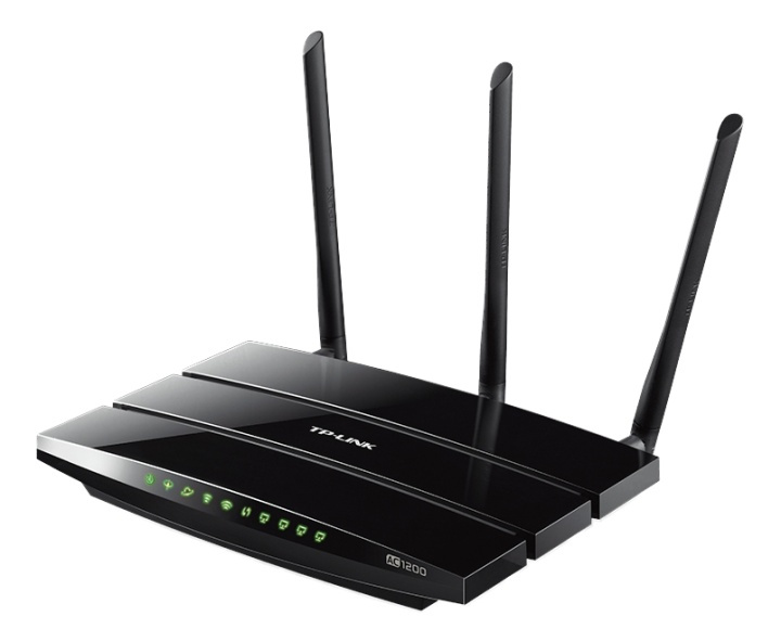 TP-Link AC1200 trådlös VDSL/ADSL modemrouter, 5GHz 867Mbps, svart i gruppen DATORER & KRINGUTRUSTNING / Nätverk / Routrar hos TP E-commerce Nordic AB (38-62498)