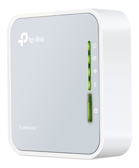 TP-link WR902AC trådlös reserouter, dubbelband, 5 GHz/433 Mbps, vit i gruppen DATORER & KRINGUTRUSTNING / Nätverk / Routrar hos TP E-commerce Nordic AB (38-62539)