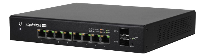 EdgeSwitch 8 GE ports 150W POE 802.3af/at passive24/48 i gruppen DATORER & KRINGUTRUSTNING / Nätverk / PoE hos TP E-commerce Nordic AB (38-62548)