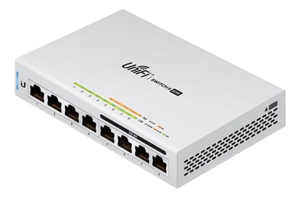 Ubiquiti UniFi Switch 8p US-8-60W i gruppen DATORER & KRINGUTRUSTNING / Nätverk / PoE hos TP E-commerce Nordic AB (38-62591)