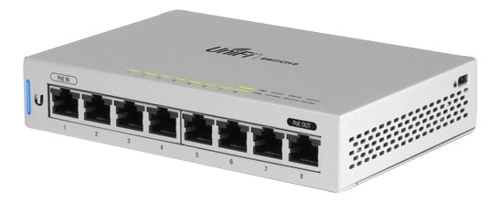 UnifiSwitch 8 GE ports Low Power No PoE i gruppen DATORER & KRINGUTRUSTNING / Nätverk / PoE hos TP E-commerce Nordic AB (38-62605)