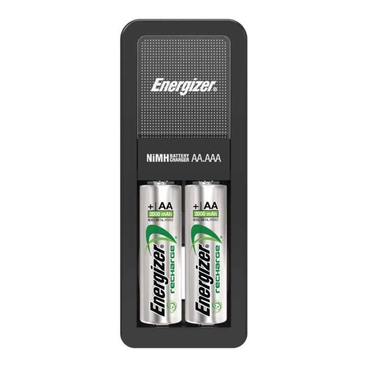 Energizer NiMH Batteriladdare AA / AAA | 1.2 V DC | 2x AA/LR6 | Euro | Batteritypsenergi: AA | Svart i gruppen HEMELEKTRONIK / Batterier & Laddare / Batteriladdare hos TP E-commerce Nordic AB (38-62914)