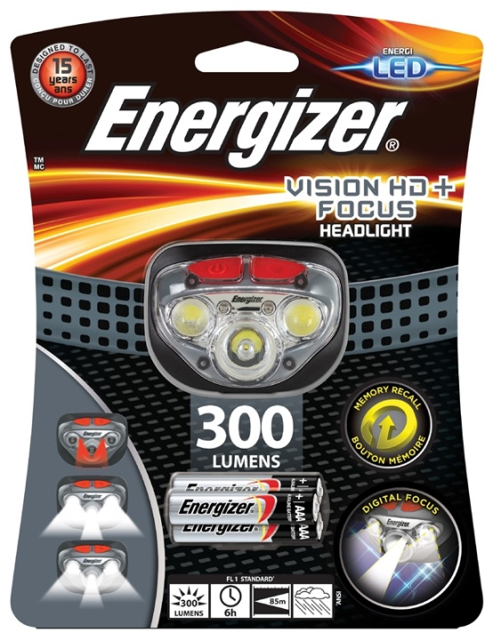 Energizer Huvudlampa Lysdioder Svart i gruppen SPORT, FRITID & HOBBY / Ficklampor & Pannlampor / Pannlampor hos TP E-commerce Nordic AB (38-62921)