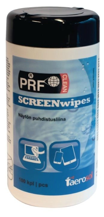 PRF Skärmrengöringsservetter 100 st i gruppen DATORER & KRINGUTRUSTNING / Datortillbehör / Rengöring hos TP E-commerce Nordic AB (38-63499)
