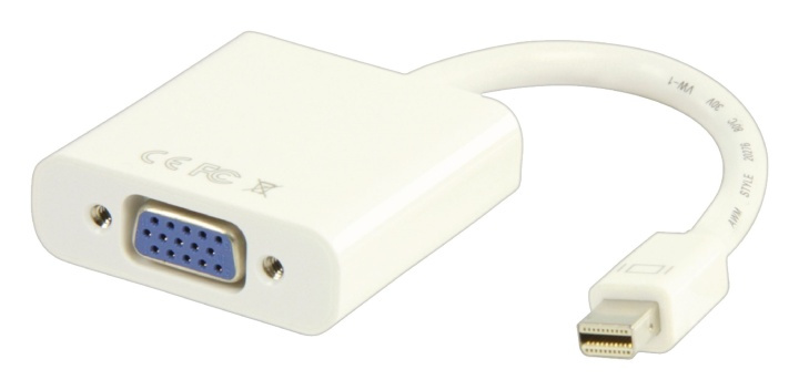 Valueline Mini Displayport-Kabel Mini DisplayPort-hane - VGA Hona 0.20 m Vit i gruppen DATORER & KRINGUTRUSTNING / Datorkablar / DisplayPort / Adaptrar hos TP E-commerce Nordic AB (38-63894)