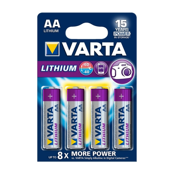 Litiumbatteri AA-Blister Card i gruppen HEMELEKTRONIK / Batterier & Laddare / Batterier / AA hos TP E-commerce Nordic AB (38-63998)