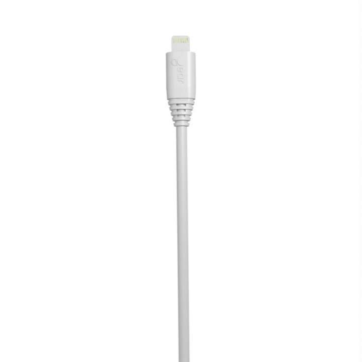 Gear Synkkabel Lightning 1M Vit Mfi Rund Kabel i gruppen SMARTPHONE & SURFPLATTOR / Laddare & Kablar / Kablar / Kablar Lightning hos TP E-commerce Nordic AB (38-64354)