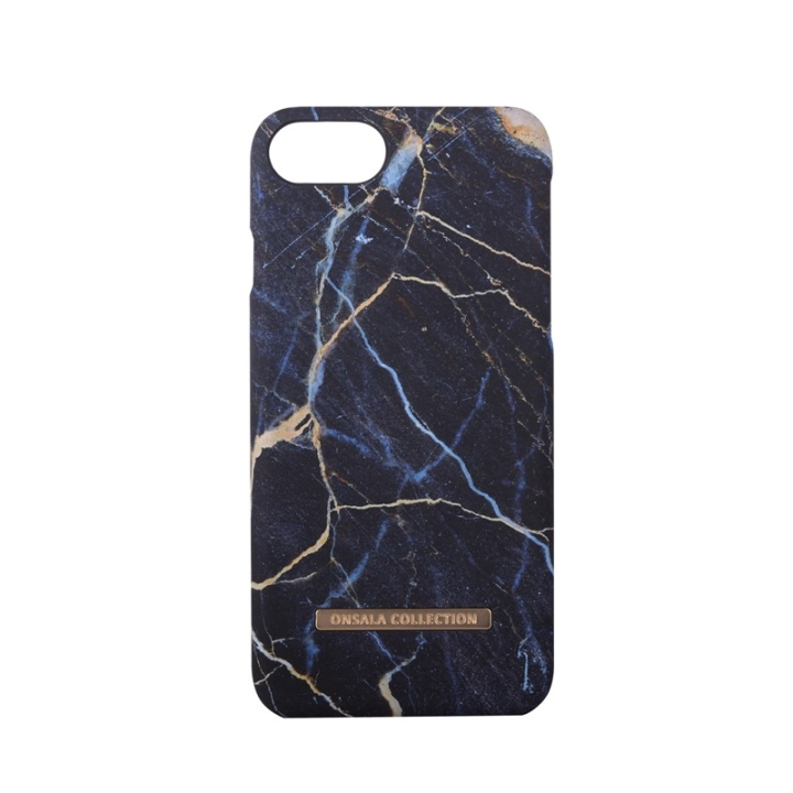 Onsala Mobilskal Soft Black Galaxy Marble - iPhone 6 / 7 / 8 / SE i gruppen SMARTPHONE & SURFPLATTOR / Mobilskydd / Apple / iPhone 6/6S / Skal hos TP E-commerce Nordic AB (38-64366)
