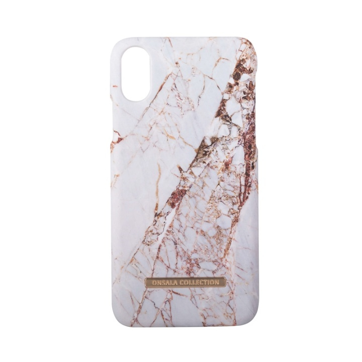 Onsala Mobilskal Soft White Rhino Marble - iPhone X / XS i gruppen SMARTPHONE & SURFPLATTOR / Mobilskydd / Apple / iPhone X/XS / Skal hos TP E-commerce Nordic AB (38-64373)