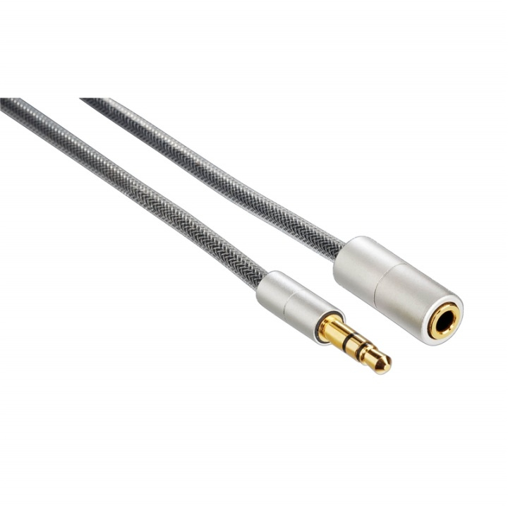 Hama Mobile Förlängningskab 3,5mm Aluline Fit iPhone 2m i gruppen HEMELEKTRONIK / Kablar & Adaptrar / Ljud Analog / AUX-kablar 3,5 mm hos TP E-commerce Nordic AB (38-64634)