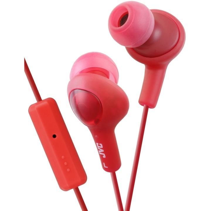 JVC Hörlur FR6 Gumy Plus Mic Röd i gruppen HEMELEKTRONIK / Ljud & Bild / Hörlurar & Tillbehör / Hörlurar hos TP E-commerce Nordic AB (38-64878)