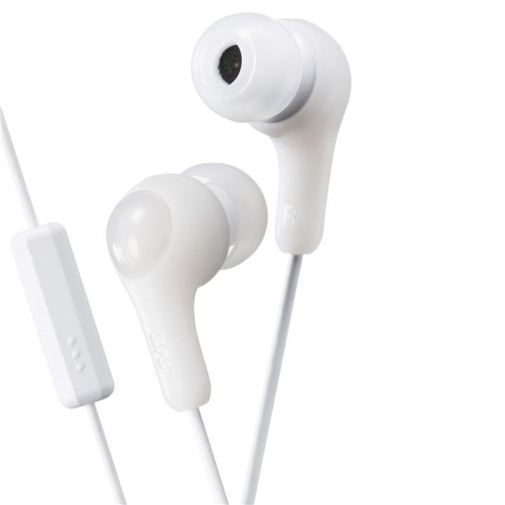 JVC Hörlur FX7M Gumy Plus In-Ear Mic Vit i gruppen HEMELEKTRONIK / Ljud & Bild / Hörlurar & Tillbehör / Hörlurar hos TP E-commerce Nordic AB (38-64904)