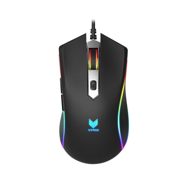 VPRO Mouse Gaming V280 Optisk Svart i gruppen DATORER & KRINGUTRUSTNING / Gaming / Möss hos TP E-commerce Nordic AB (38-65652)