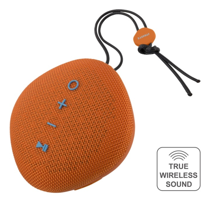 STREETZ vattentålig Bluetooth-högtalare, IPX5, TWS,BT 4.2, 1x6W, orang (CM751) i gruppen HEMELEKTRONIK / Ljud & Bild / Högtalare & Tillbehör / Bluetooth-högtalare / Bärbara högtalare hos Teknikproffset Nordic AB (38-65790)