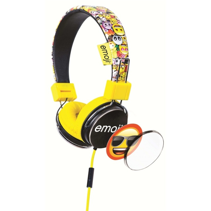 EMOJI Hörlur Flip \'N Switch Gul On Ear Universal 85dB i gruppen HEMELEKTRONIK / Ljud & Bild / Hörlurar & Tillbehör / Hörlurar hos TP E-commerce Nordic AB (38-65882)