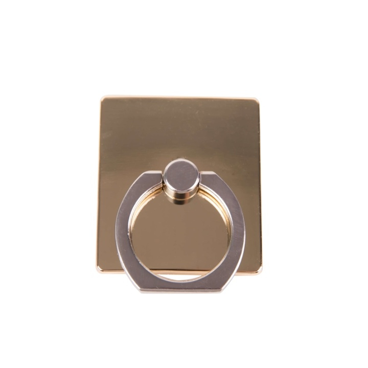 GEAR Mobilring guld metal shine med ställfunktion i gruppen SMARTPHONE & SURFPLATTOR / Övriga tillbehör / Dockor, Stativ & Hållare hos TP E-commerce Nordic AB (38-65912)