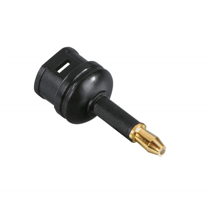 HAMA Adapter ODT Toslink 3.5mm Hona-Hane Guld Svart i gruppen HEMELEKTRONIK / Kablar & Adaptrar / Ljud Analog / Adaptrar hos TP E-commerce Nordic AB (38-65932)