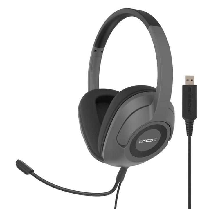 KOSS Headset SB42 USB Over-Ear Mic Remote Svart i gruppen DATORER & KRINGUTRUSTNING / Gaming / Headset hos Teknikproffset Nordic AB (38-66023)