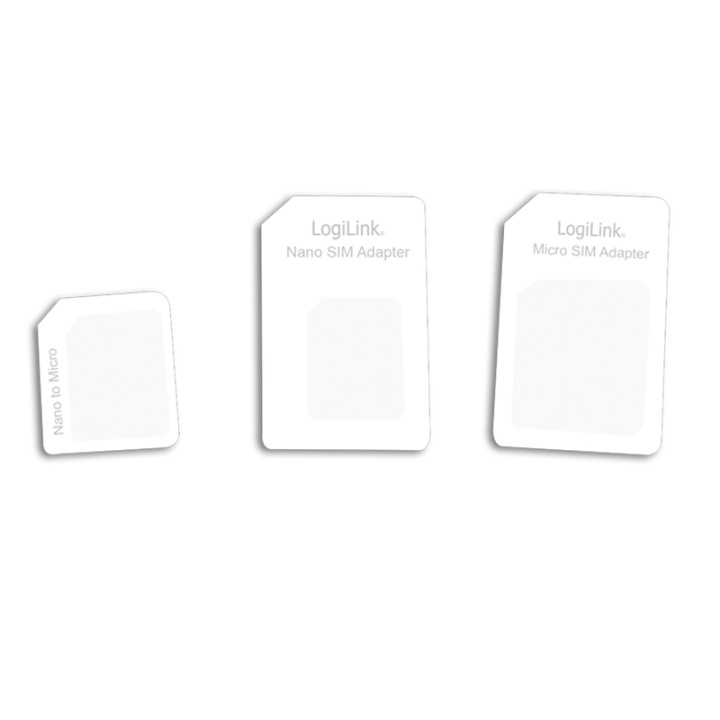 LogiLink SIM-kortsadaptrar 3-pack i gruppen SMARTPHONE & SURFPLATTOR / Övriga tillbehör / Övrigt hos TP E-commerce Nordic AB (38-66586)