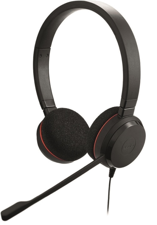 JABRA EVOLVE 20 MS Stereo Headset, MS Lync, USB, fjärrkontroll, svart i gruppen DATORER & KRINGUTRUSTNING / Datortillbehör / Headset hos TP E-commerce Nordic AB (38-66952)