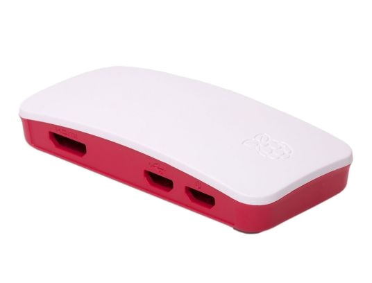 Raspberry Pi Zero officiellt skal, Zero och Zero Wireless, röd/vit i gruppen DATORER & KRINGUTRUSTNING / Datorkomponenter / Raspberry Pi hos TP E-commerce Nordic AB (38-67000)
