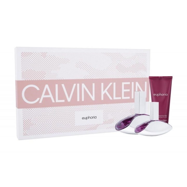 Giftset Calvin Klein Euphoria Edp 100ml + Edp 30ml + BL 100ml i gruppen SKÖNHET & HÄLSA / Doft & Parfym / Parfym / Parfymboxar hos TP E-commerce Nordic AB (38-67555)