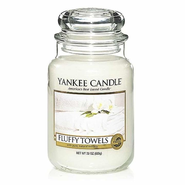 Yankee Candle Classic Large Jar Fluffy Towels Candle 623g i gruppen SKÖNHET & HÄLSA / Doft & Parfym / Övrig doft / Doftljus hos TP E-commerce Nordic AB (38-67633)