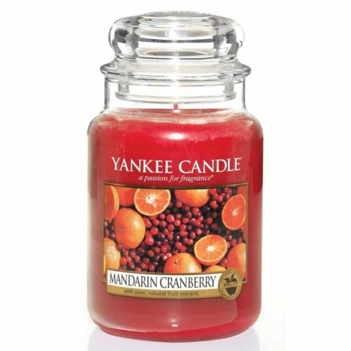 Yankee Candle Classic Large Jar Mandarin Cranberry Candle 623g i gruppen SKÖNHET & HÄLSA / Doft & Parfym / Övrig doft / Doftljus hos TP E-commerce Nordic AB (38-67640)