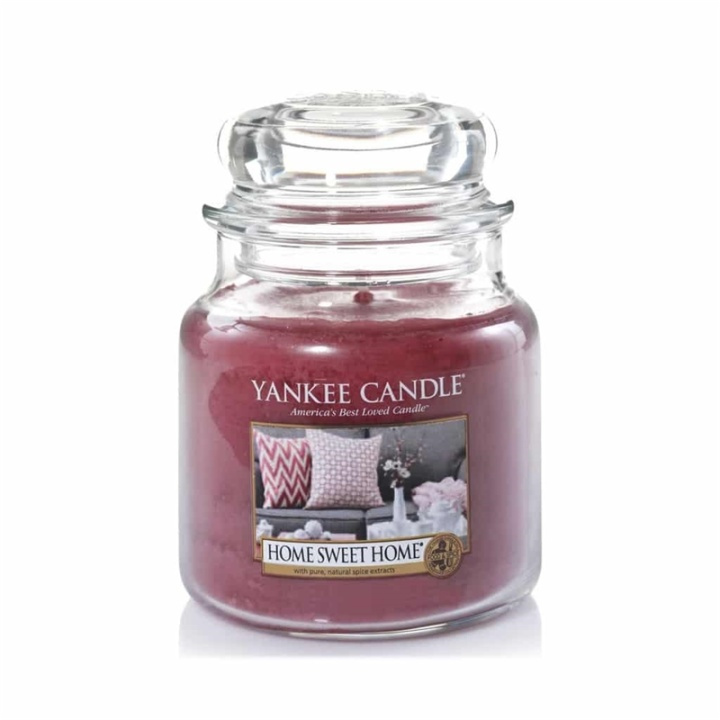 Yankee Candle Classic Medium Jar Home Sweet Home Candle 411g i gruppen SKÖNHET & HÄLSA / Doft & Parfym / Övrig doft / Doftljus hos TP E-commerce Nordic AB (38-67668)