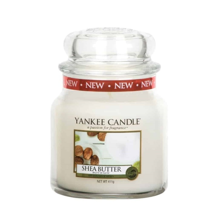 Yankee Candle Classic Medium Jar Shea Butter Candle 411g i gruppen SKÖNHET & HÄLSA / Doft & Parfym / Övrig doft / Doftljus hos TP E-commerce Nordic AB (38-67679)