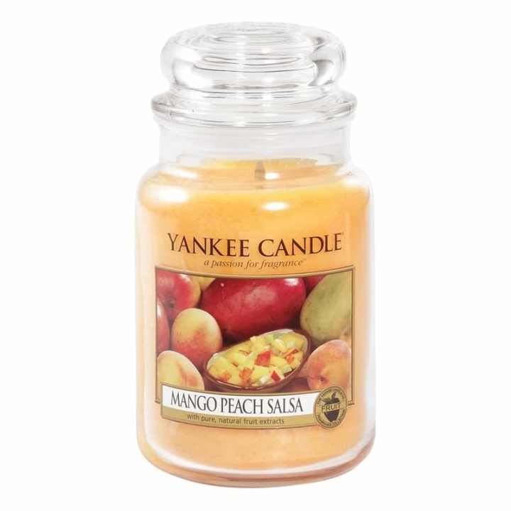 Yankee Candle Classic Large Jar Mango Peach Salsa Candle 623g i gruppen SKÖNHET & HÄLSA / Doft & Parfym / Övrig doft / Doftljus hos TP E-commerce Nordic AB (38-67702)