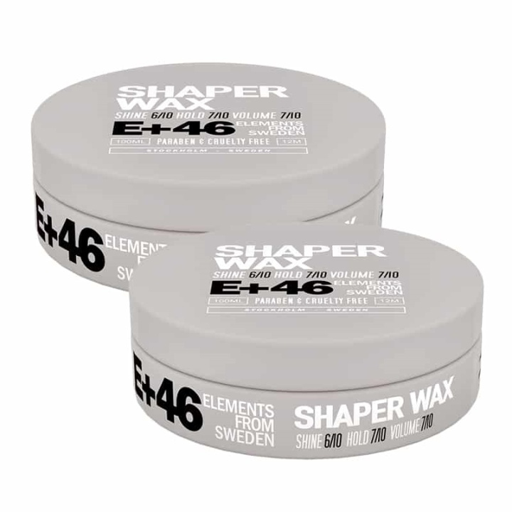 E+46 2-pack E+46 Shaper Wax 100ml i gruppen SKÖNHET & HÄLSA / Hår & Styling / Hårstylingprodukter / Hårvax hos TP E-commerce Nordic AB (38-67973)
