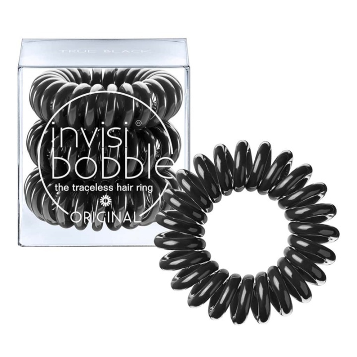 Invisibobble Original - True Black 3-pack i gruppen SKÖNHET & HÄLSA / Hår & Styling / Håraccessoarer hos TP E-commerce Nordic AB (38-68052)