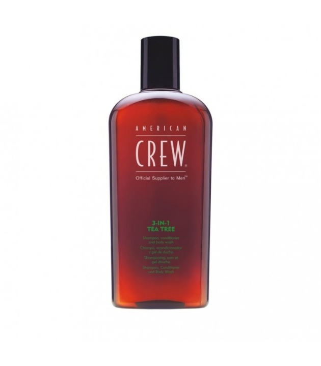 American Crew 3 In 1 Tea Tree 450ml i gruppen SKÖNHET & HÄLSA / Hår & Styling / Hårvårdsprodukter / Schampo hos TP E-commerce Nordic AB (38-68148)