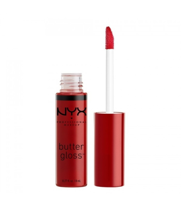 NYX PROF. MAKEUP Butter Gloss - 20 Red Velvet i gruppen SKÖNHET & HÄLSA / Makeup / Läppar / Läppglans & Plumper hos TP E-commerce Nordic AB (38-68344)