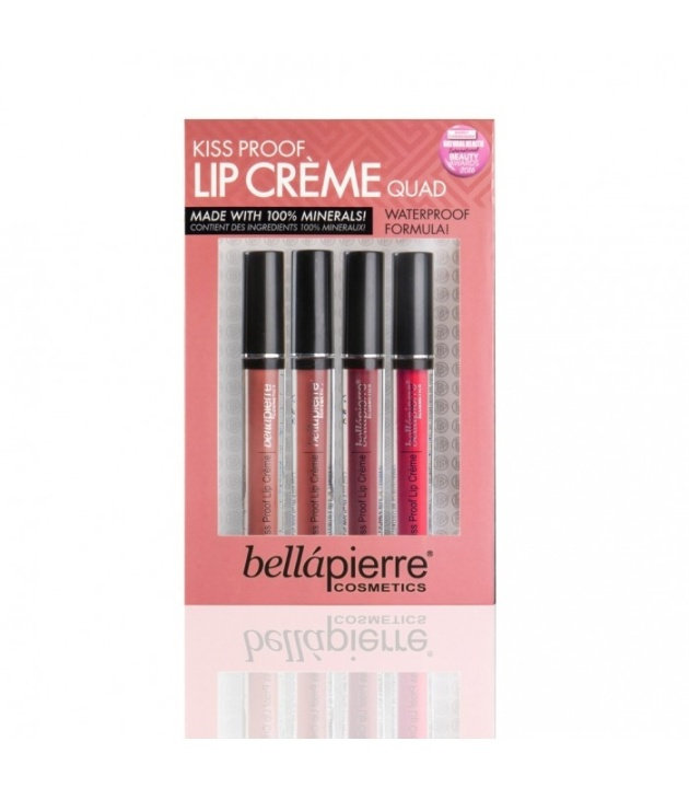 Bellapierre Kiss Proof Lip Creme Quad 4 Pack i gruppen SKÖNHET & HÄLSA / Makeup / Läppar / Läppstift hos TP E-commerce Nordic AB (38-68460)