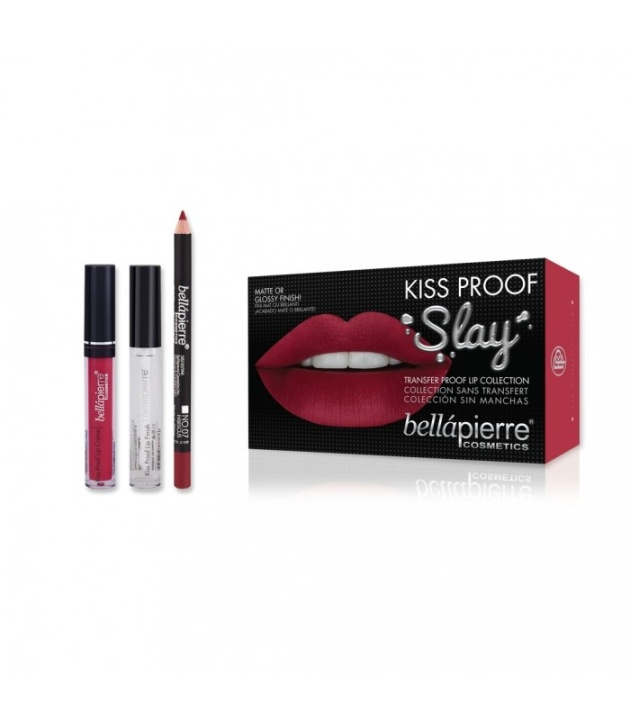 Bellapierre Kiss Proof Slay Kit - Hibiscus i gruppen SKÖNHET & HÄLSA / Makeup / Läppar / Läppstift hos TP E-commerce Nordic AB (38-68469)