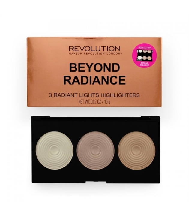 Makeup Revolution Highlighter Palette - Beyond Radiance i gruppen SKÖNHET & HÄLSA / Makeup / Basmakeup / Contour/Highlight hos TP E-commerce Nordic AB (38-68876)