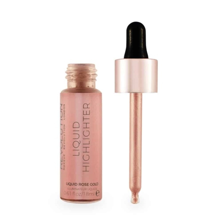 Makeup Revolution Liquid Highlighter Liquid Rose Gold i gruppen SKÖNHET & HÄLSA / Makeup / Basmakeup / Contour/Highlight hos TP E-commerce Nordic AB (38-68890)